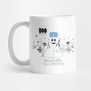 BOO Doctor dressed as a GHOST - cute Halloween Mug